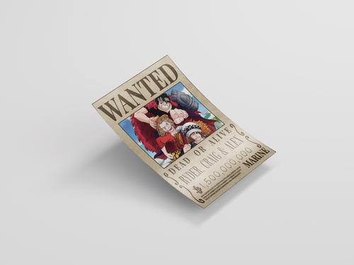 Poster Imprimé Wanted One Piece Personnalisé